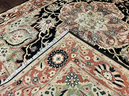 Pak Persian Rug 8x10 Mahal Sultanabad Vintage Medallion Wool Carpet