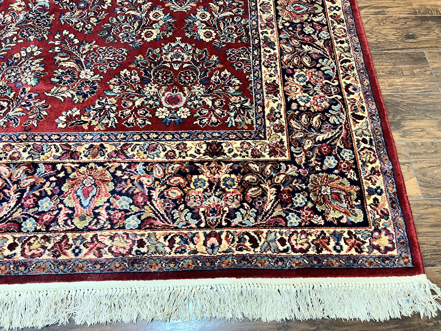 Karastan Rug Red Sarouk 10x18 Wool Carpet Original 700 Series Vintage Large Oriental Rug