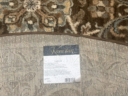 Round Karastan Rug 8x8 ft, Euphoria New Bridge Karastan Rug, Indo Mahal Design