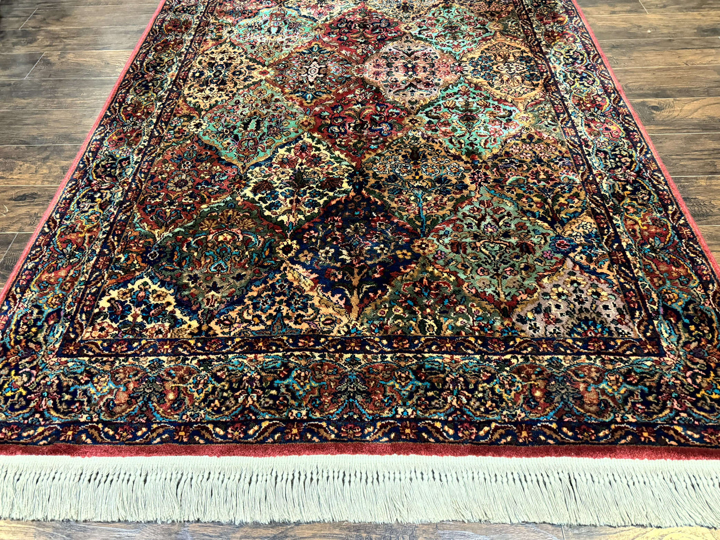 Karastan Kirman Multicolor Wool Rug 5.9 x 9 Original 700 Series Panel 717