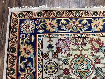 Antique Turkish Kilim Rug 7x10 Hand Woven Wool Flatweave Vintage Carpet