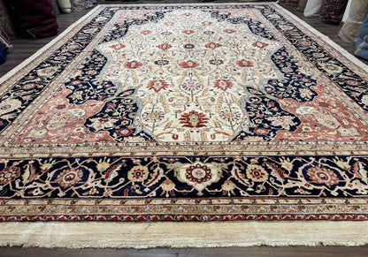 Stark Carpet Palace Sized Traditional Wool Handmade Rug 13x19 Beige