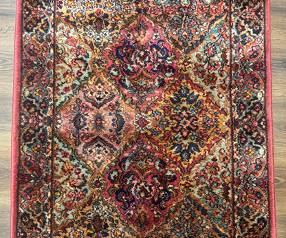 Karastan Kirman Multicolor Panel Rug 3x5 Wool Original 700 Series