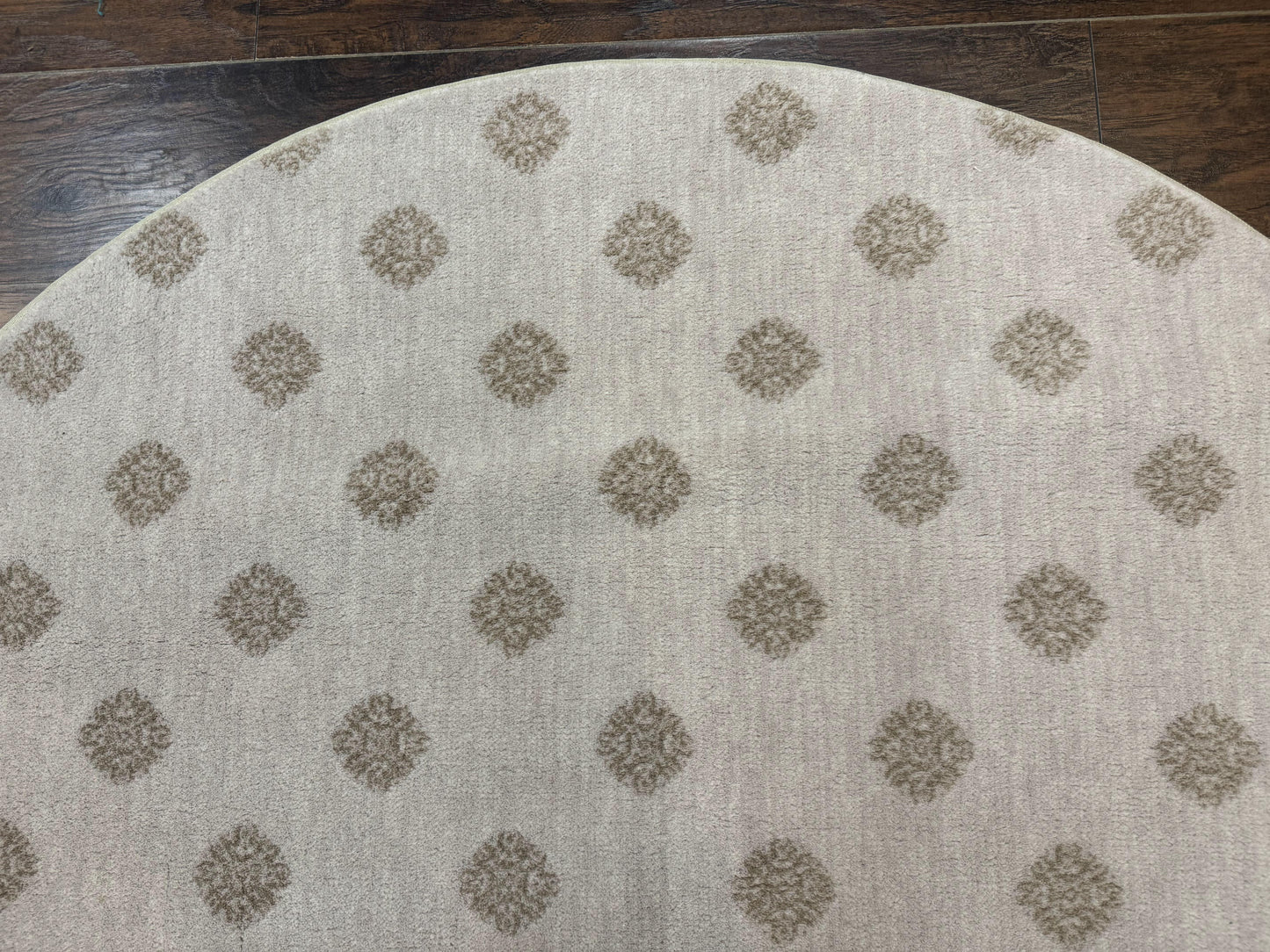 Round Power Loomed Rug 5x5, Contemporary Modern Round Carpet, 5ft Round