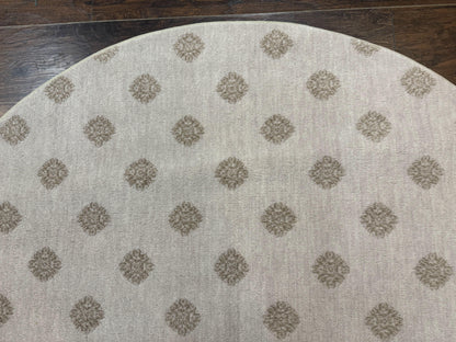 Round Power Loomed Rug 5x5, Contemporary Modern Round Carpet, 5ft Round