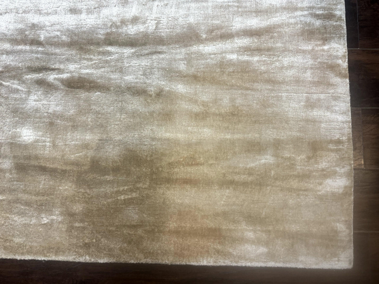 Silk Tibetan Rug 9x11 Hand Knotted Handmade Area Rug Modern Contemporary Carpet