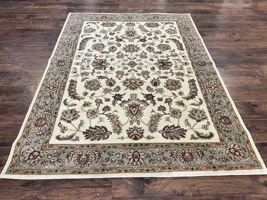 Floral Oriental Rug 5x7 Turkish Power Loomed Carpet With Traditional Design