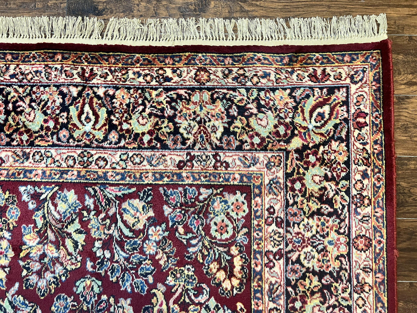 Karastan Rug 9x12 Red Sarouk #785, Wool Karastan Carpet, Discontinued Vintage, Original 700 Series, Karastan Area Rug