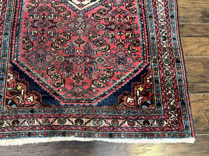 Antique Persian Tribal Rug 3.6 x 5, Hamadan Angelas Rug