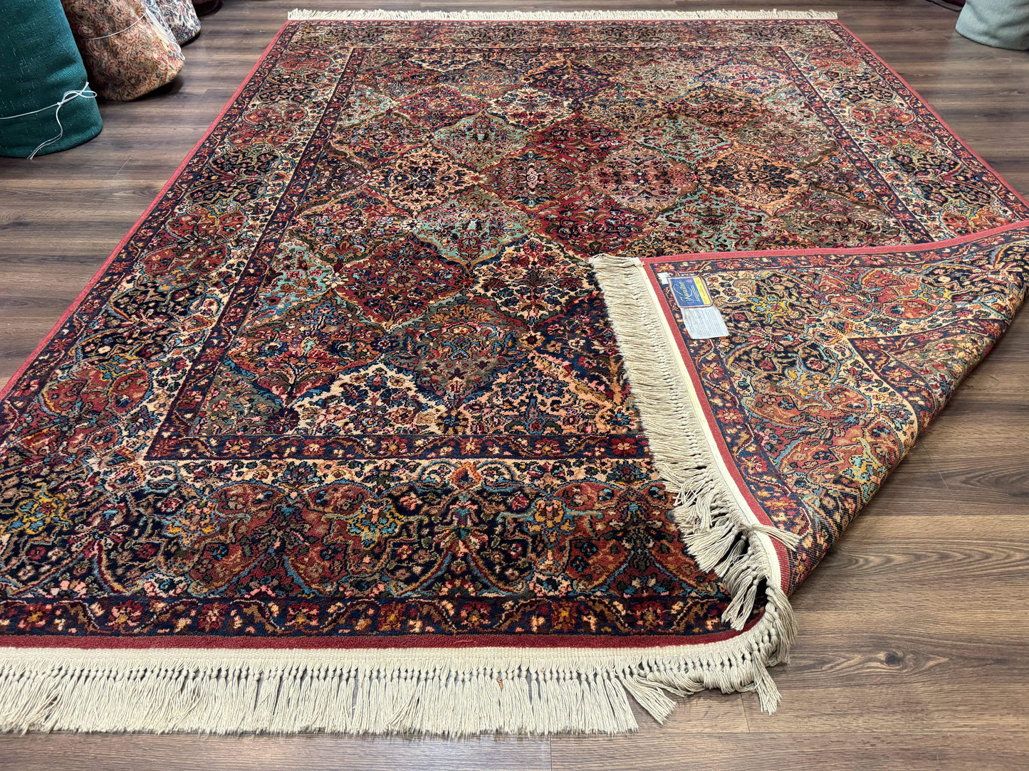 Karastan Kirman Multicolor Wool Rug 8.8 x 10.6 Ft Original 700 Series