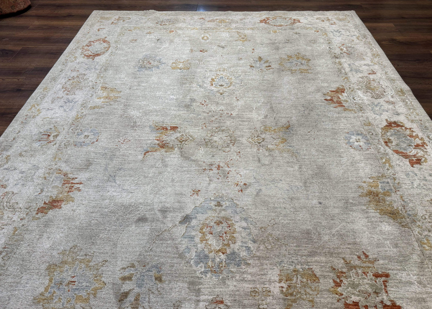 Modern Turkish Oushak Rug 7x9, Netural Colors