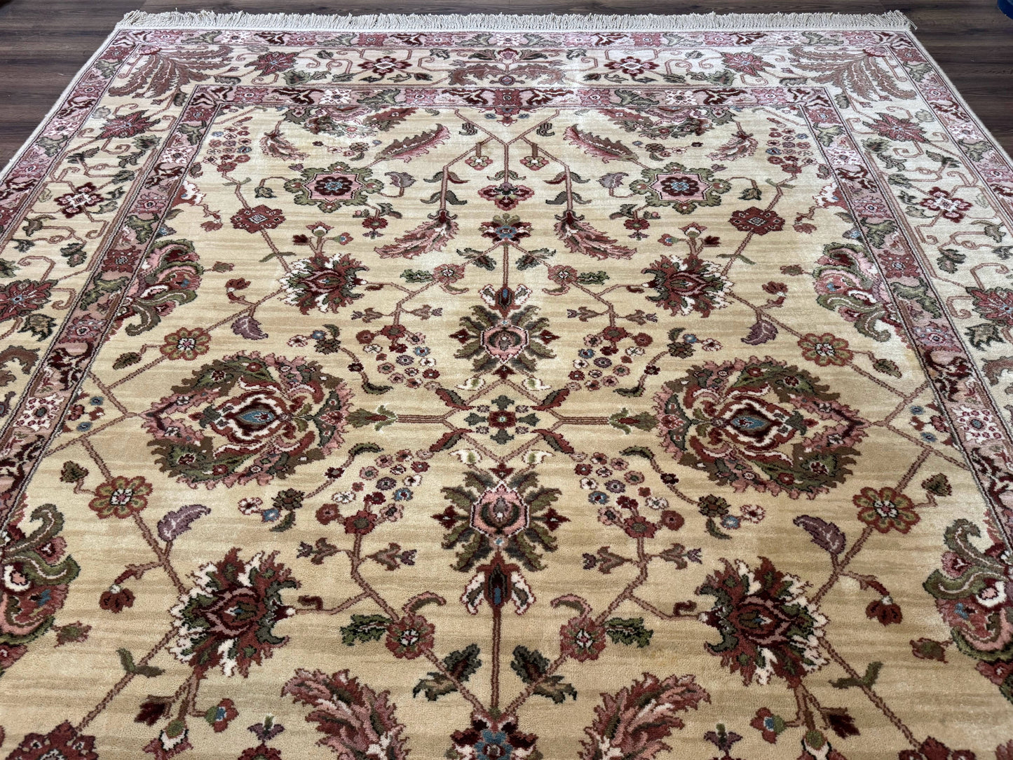 Karastan Agra Rug Wool Pile Vintage 8.8 x 10.6 Rare 700 Series Discontinued