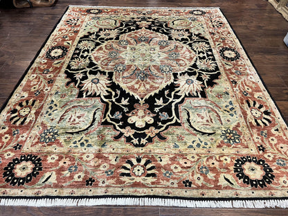 Pak Persian Rug 8x10 Mahal Sultanabad Vintage Medallion Wool Carpet