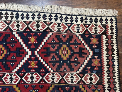 Kilim Rug 5x7 Caucasian Russian Flatweave Vintage Carpet Tribal Boho