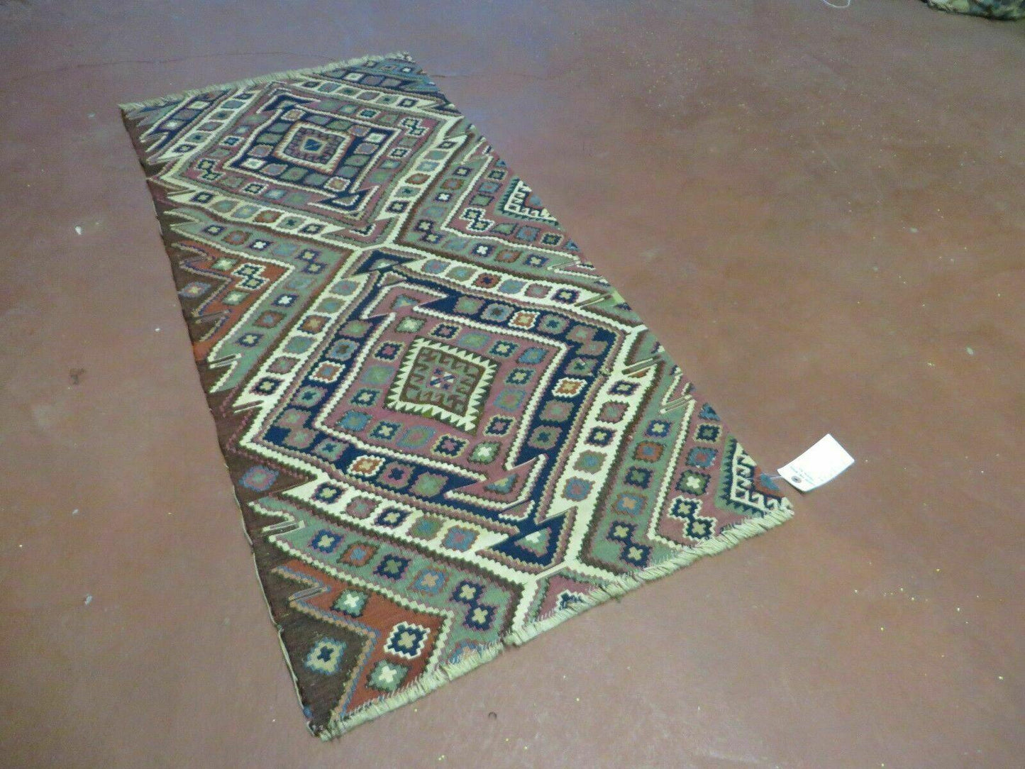 2' 1" X 4' 4" Antique Handmade Bagface Kilim Shirvan Caucasian Wool Rug Nice