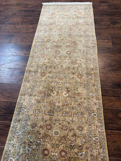 Persian Runner Rug 3x8, Traditional Wool Runner Rug for Hallway or Kitchen, Pak Persian Rug, Fine 225 KPSI