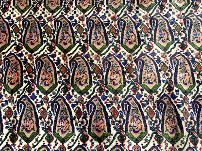 Persian Rug 8x11, Boteh Design, Repeated Paisleys, Persian Kurdish Rug, Bird Pictorials, Rare Antique Persian Kurdish Sannadaji Carpet