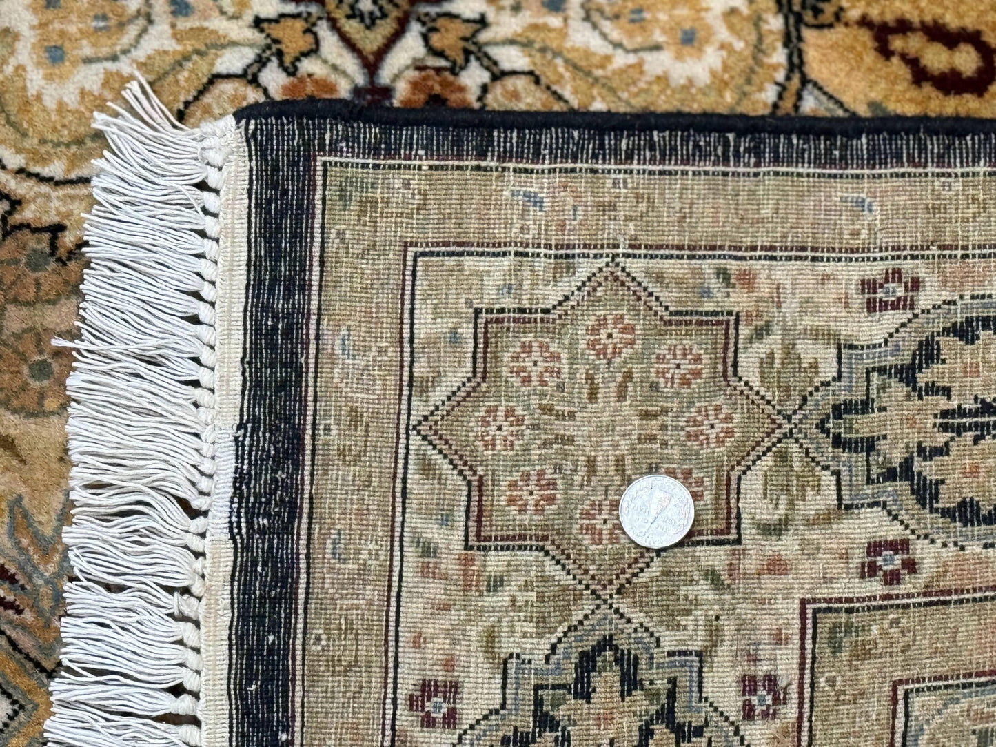 Pak Persian Rug 4x6 Hand Knotted Wool Panel Design Vintage Handmade Area Rug