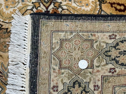 Pak Persian Rug 4x6 Hand Knotted Wool Panel Design Vintage Handmade Area Rug