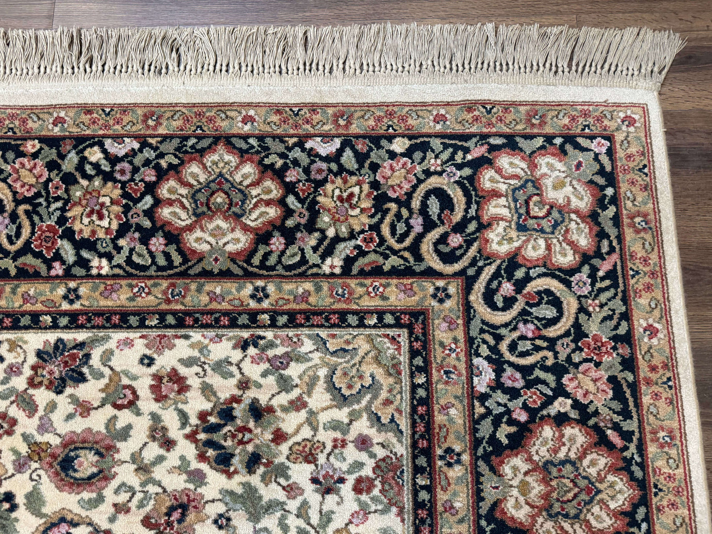 Karastan Rug 8.8 x 12 Ivory Indo Kirman #700/706, Wool Original Series