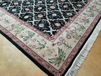 Handmade Wool Rug 6x9 Floral Oriental Hand Knotted Made In India
