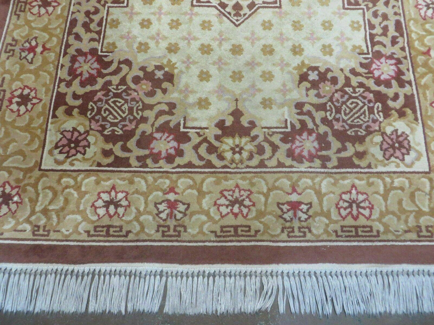 Vintage Chinese Wool Rug 4x6