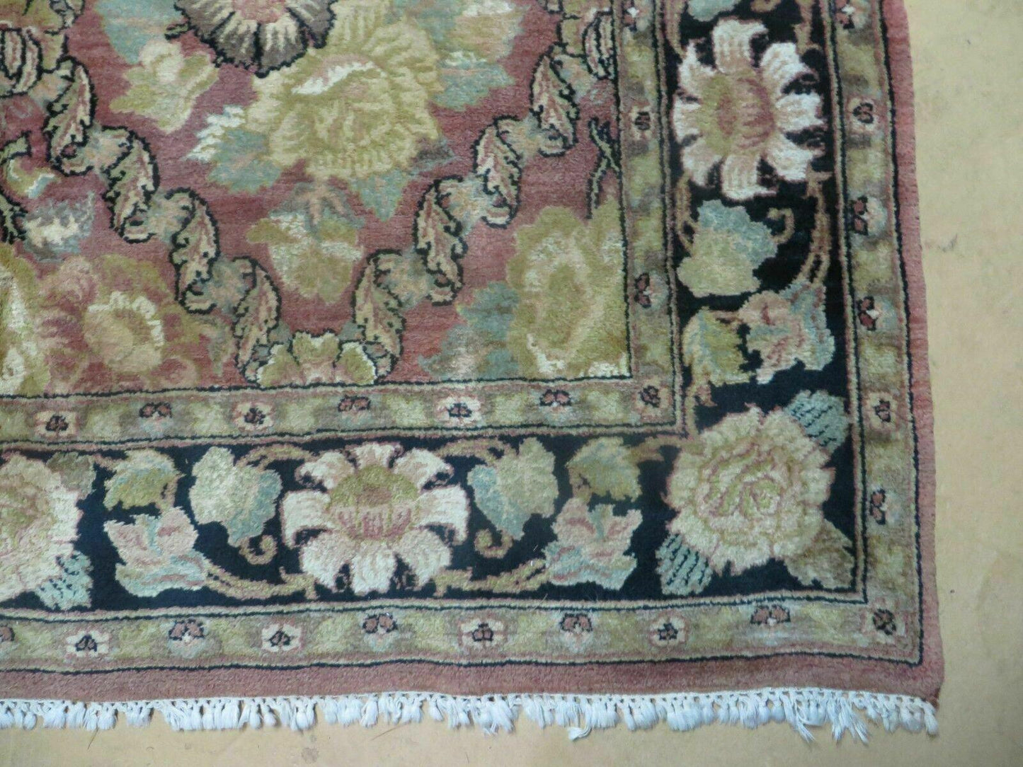 Floral Oriental Wool Rug 6x9 Handmade From India High Quality