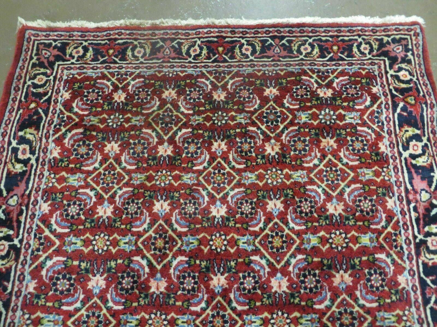 3' X 5' Handmade Knotted Indian Amritsar Floral Oriental Wool Red Rug Organic Nice