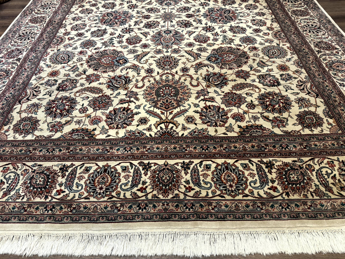 Pak Persian Rug 9x12 Hand Knotted Wool Allover Pattern Oriental Carpet