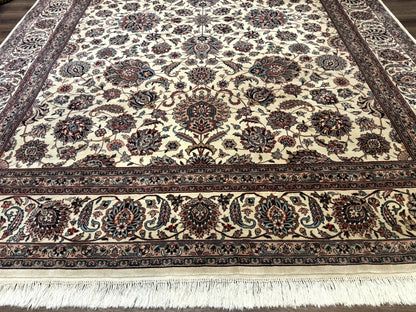 Pak Persian Rug 9x12 Hand Knotted Wool Allover Pattern Oriental Carpet