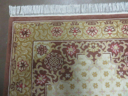 Vintage Chinese Wool Rug 4x6