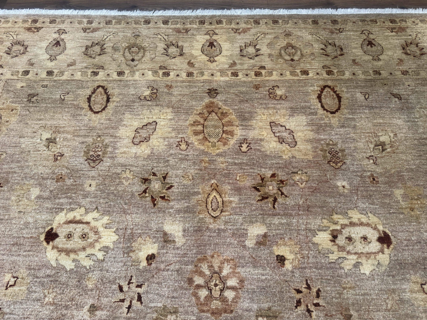 Pakistani Peshawar Rug 8x11, Indo Persian Mahal Carpet, Traditional Wool Oriental Rug