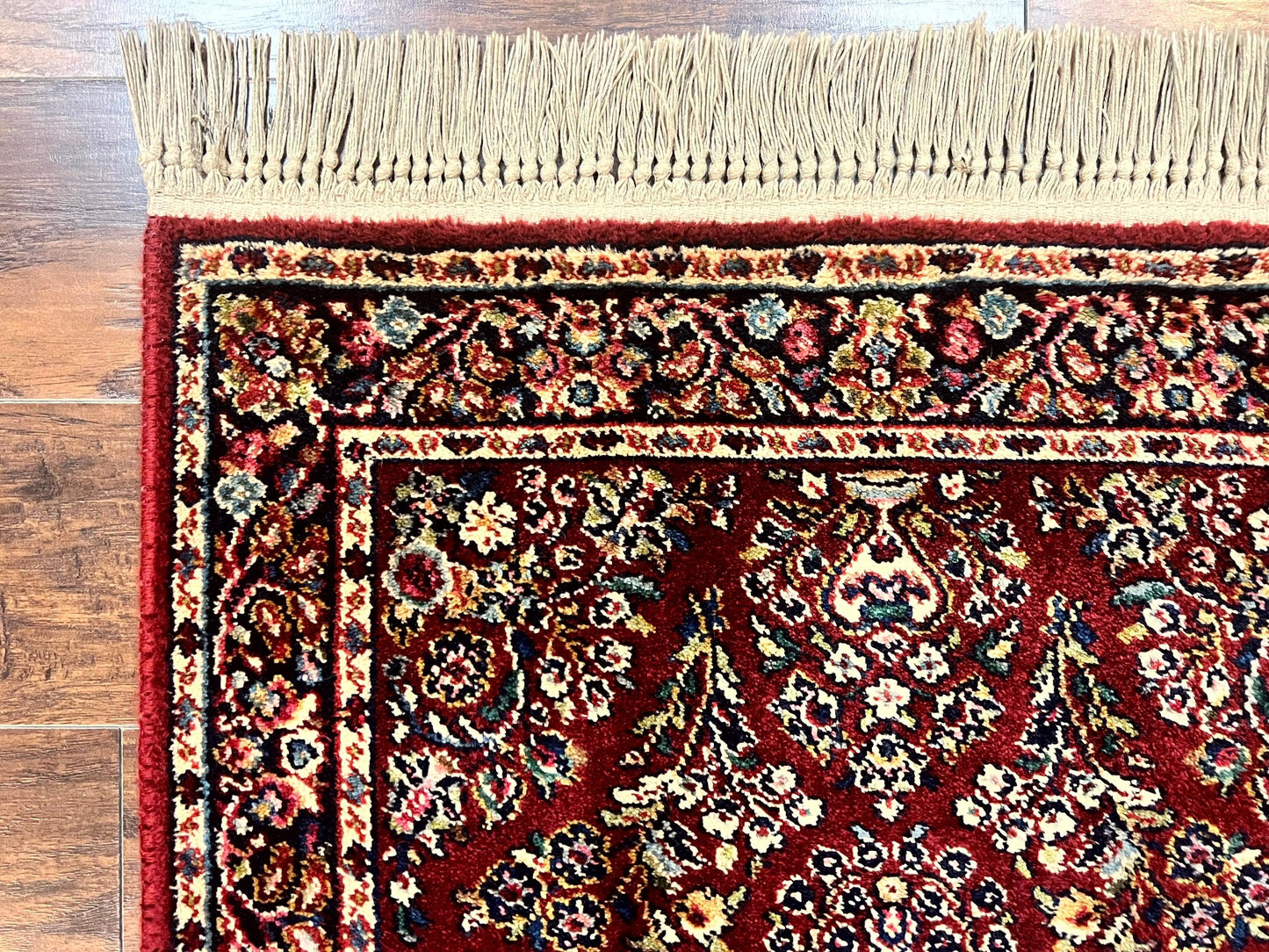 Karastan Rug 3x5 Red Sarouk 785 Vintage Wool Pile Carpet Original 700 Series