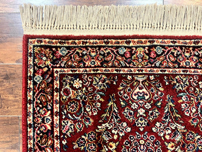 Karastan Rug 3x5 Red Sarouk 785 Vintage Wool Pile Carpet Original 700 Series