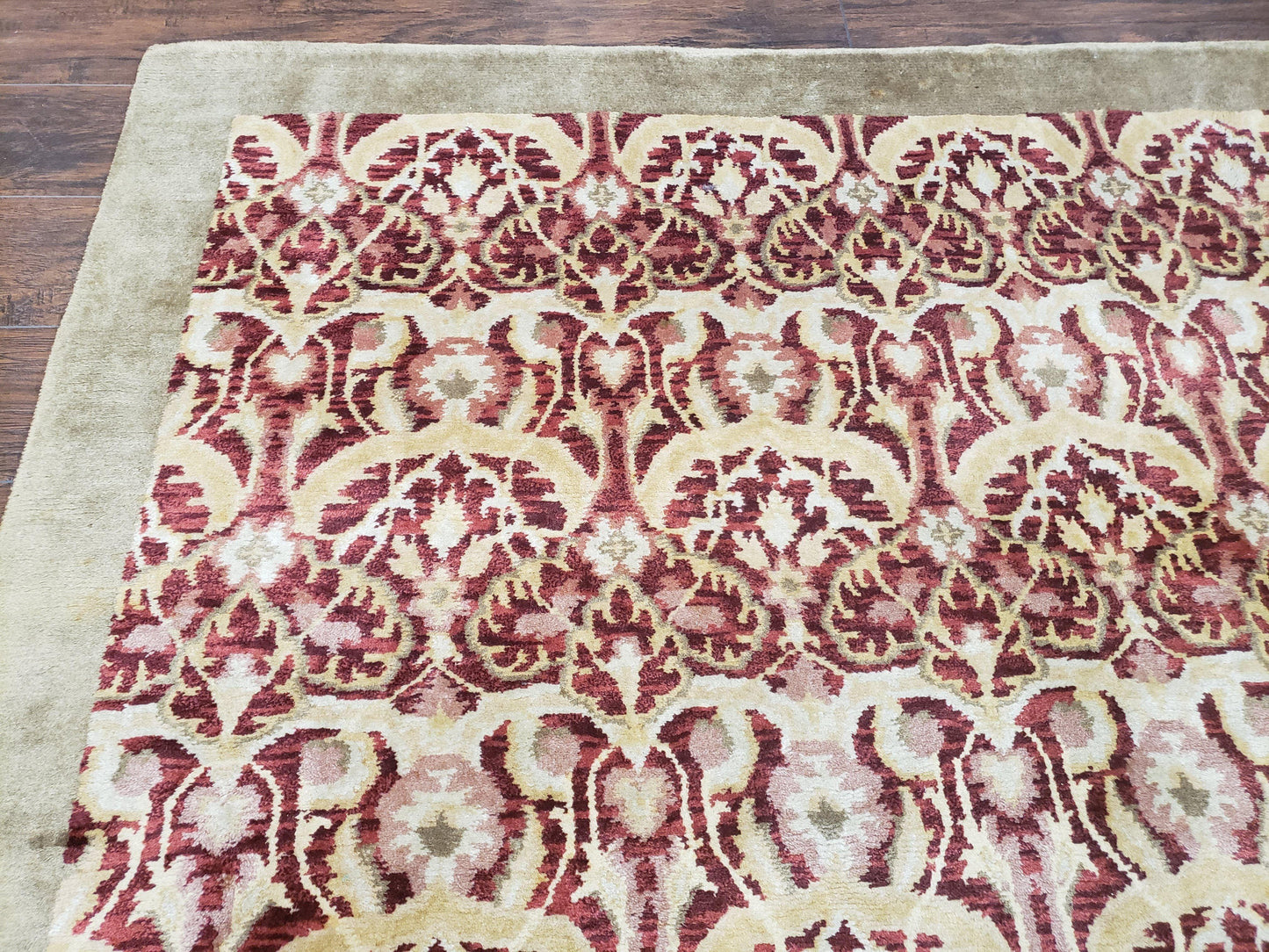 Hand Knotted Wool Rug Indian Nepalese 9x12