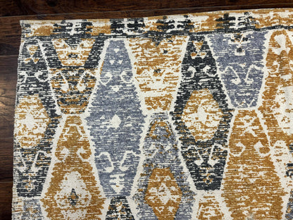 Handmade Indian Area Rug 8x10 Vintage Colorful Hemp Natural Material