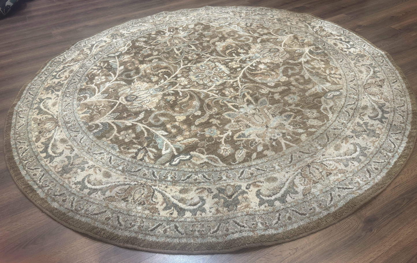 Round Karastan Rug 8x8 ft, Euphoria New Bridge Karastan Rug, Indo Mahal Design