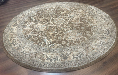 Round Karastan Rug 8x8 ft, Euphoria New Bridge Karastan Rug, Indo Mahal Design