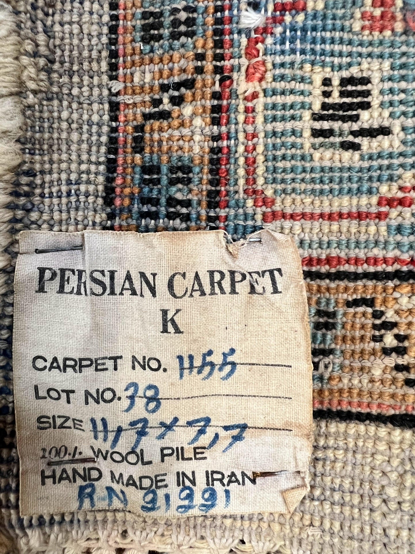 Persian Sarouk Rug 8x12 Hand Knotted Wool Antique Carpet With Cream Red Floral Medallion