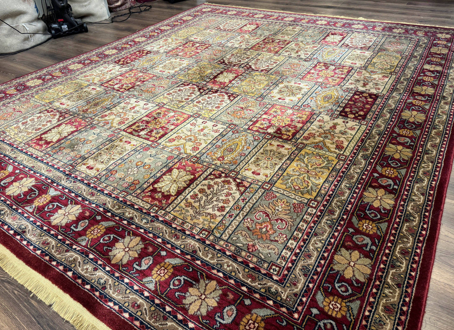 Karastan Bakhtiyari Rug Antique Legends Wool Carpet Multicolor Panel 8.8 x 10