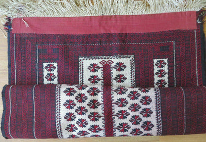 Balouch Turkoman Prayer Silk Wool Rug Handmade 3x5 Fine Knotted
