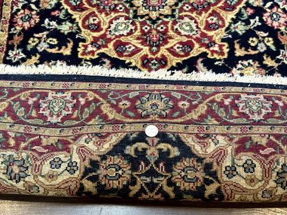 Pak Persian Sarouk Rug 3x5, Navy Blue and Red