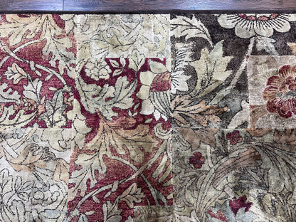 Modern Abstract Area Rug 5x7 Floral Design Multicolor Contemporary Carpet