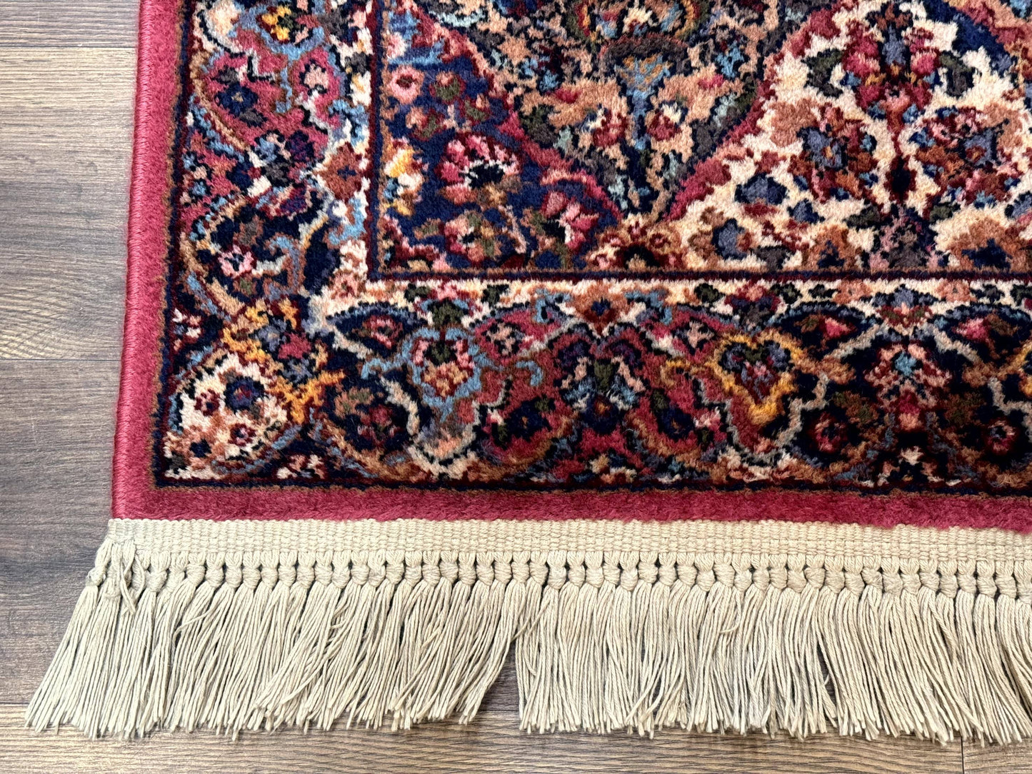 Karastan Rug 3x5 Multicolor Panel Kirman #717, Original 700 Series, Wool Pile, Discontinued