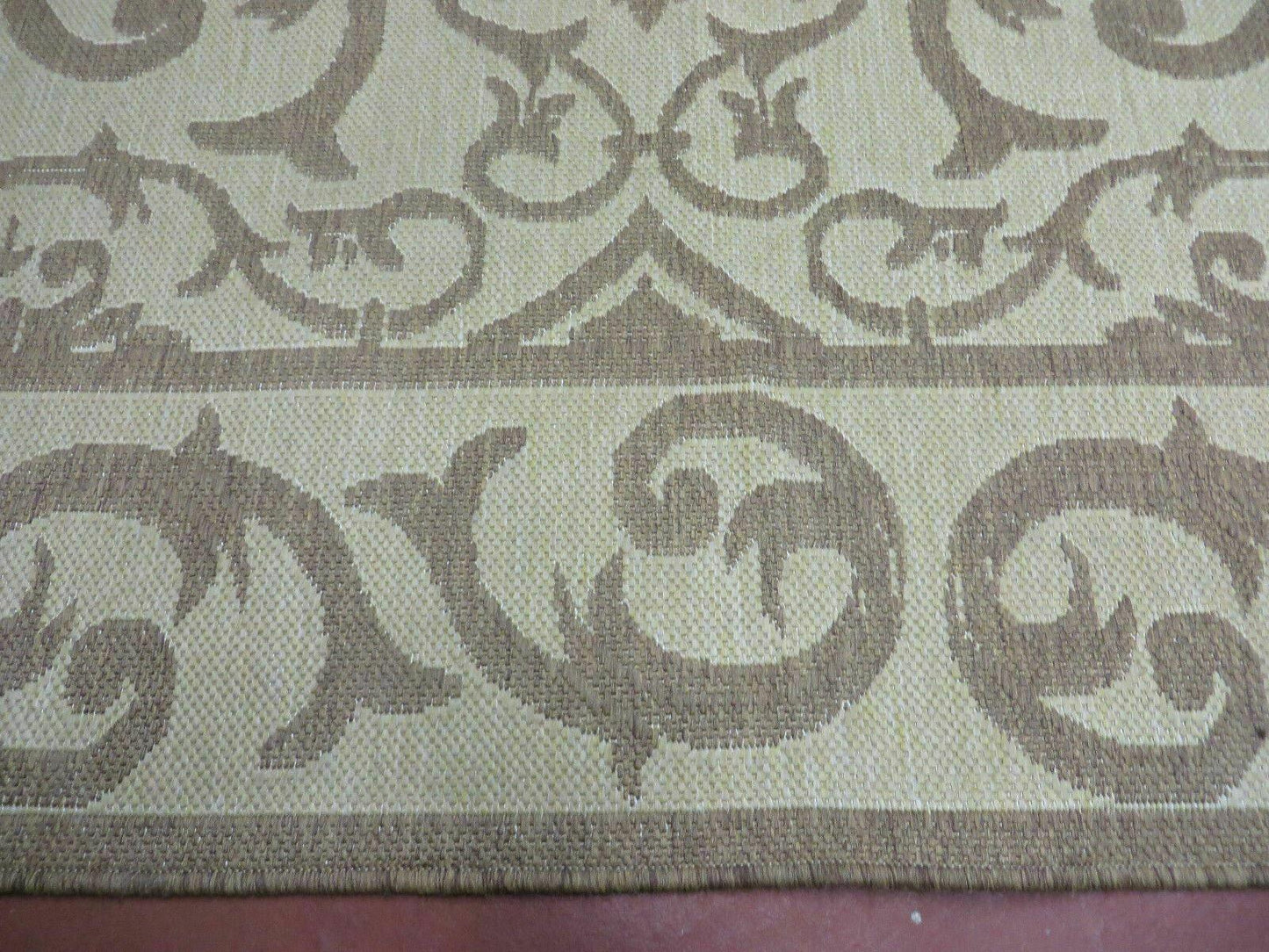 Jute Kilim Rug Natural Fiber Two Sided Flat Weave 5x7 Contemporary Carpet