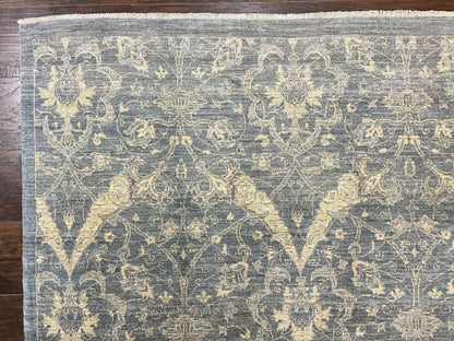 Handmade Pakistani Wool Rug 5x6.6 Floral Pattern Spanish Style Vintage Charm