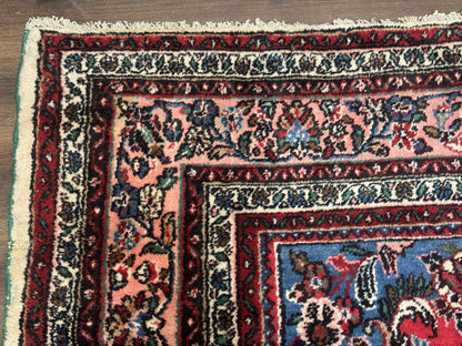 Palace Size Persian Rug 10X21 Ft Hamadan Bibikabad Antique Wool Ivory Field Oversized