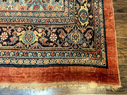 Antique Persian Bijar Rug 7x15