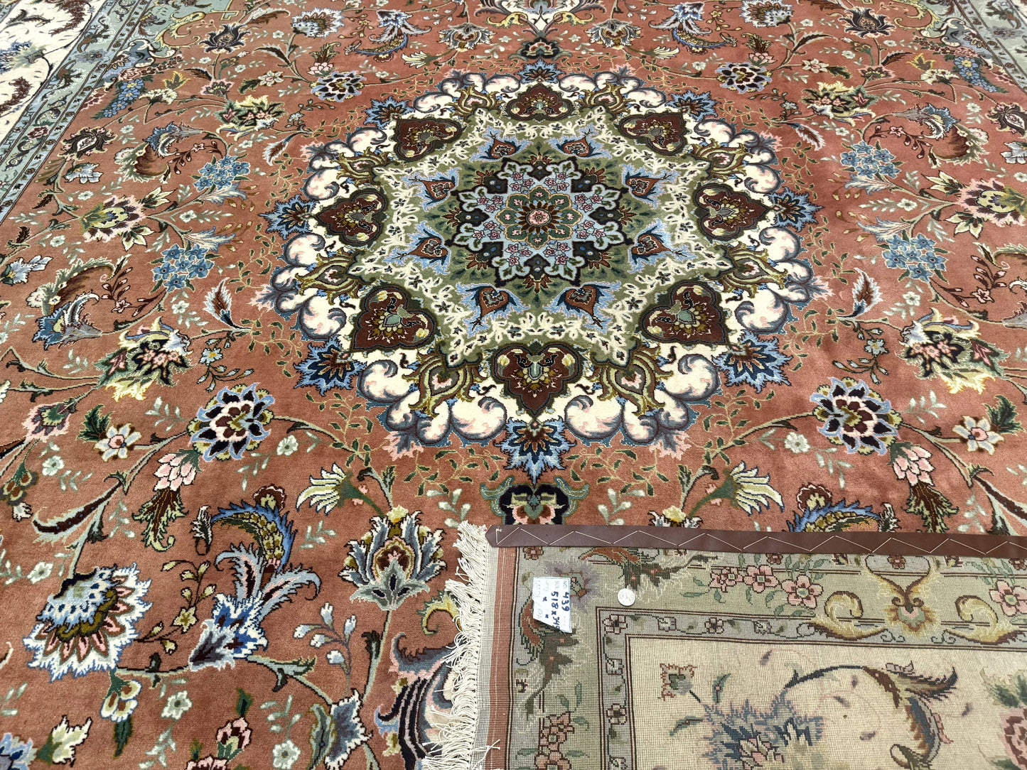 Palace Size Persian Tabriz Rug 12x17, Medallion Carpet, Fine 250 KPSI, Stunning