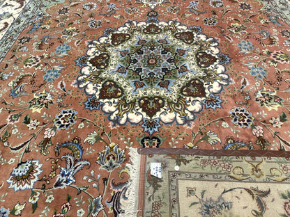 Palace Size Persian Tabriz Rug 12x17, Medallion Carpet, Fine 250 KPSI, Stunning